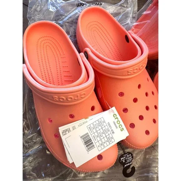 CROCS Shoes Classic Croc Clog Slip On Shoe Light Waterfriendly